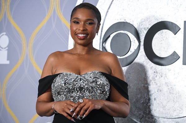 Jennifer Hudson walking on the red carpet at the 75th Annual Tony Awards