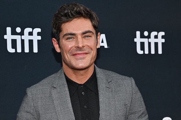 Zac Efron attends the screening of the movie The Greatest Beer Run Ever during 47th Toronto International Film Festival