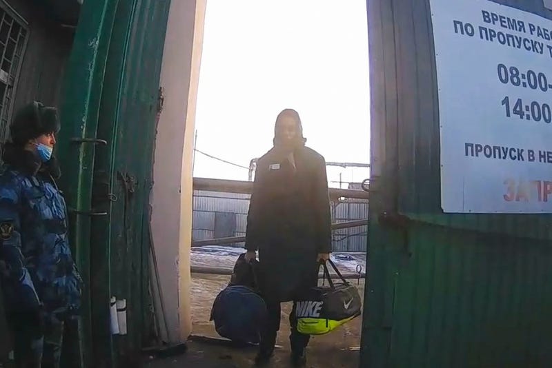 Brittney Griner leaves Women's Penal Colony No. 2 on Dec. 8, 2022