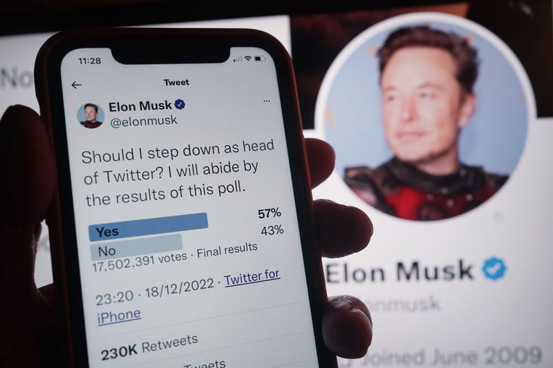 Elon Musk twitter poll 