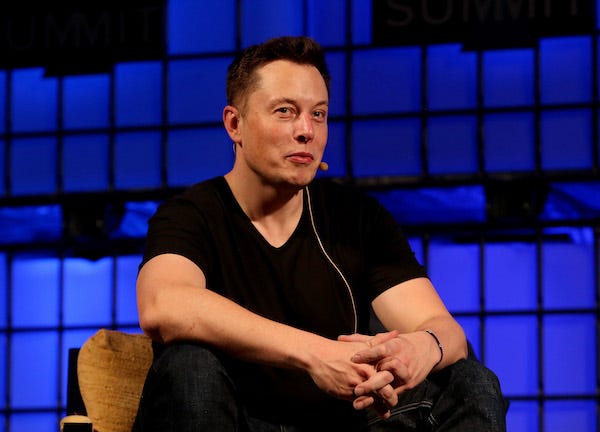 Elon Musk speaking during an interview
