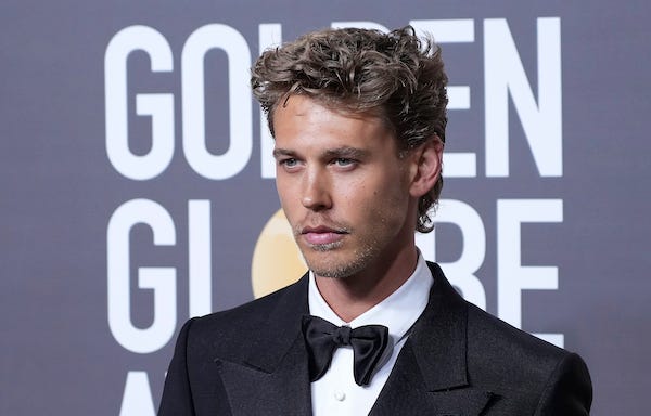 Austin Butler arrives at the 80th Annual Golden Globe Awards held at The Beverly Hilton on January 10, 2023 in Los Angeles, CA