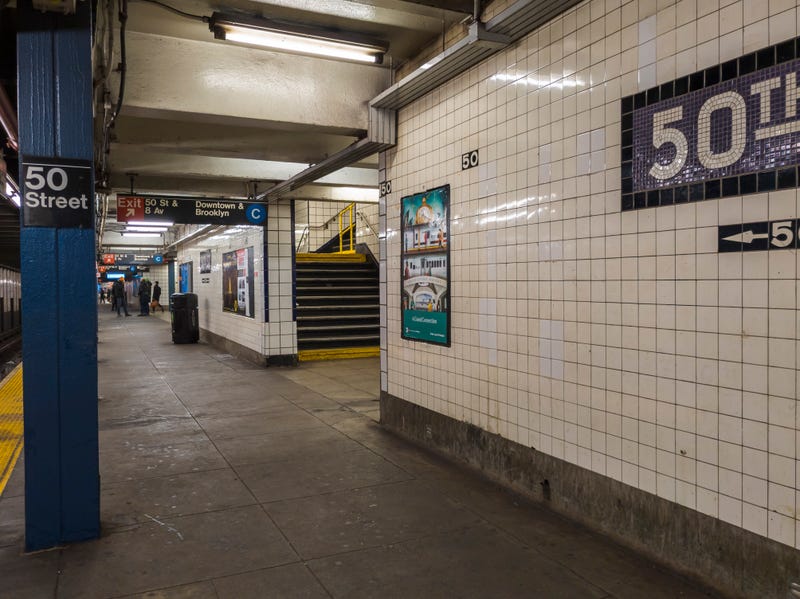 The 50th Street station in New York on Wednesday, Jan. 11, 2023