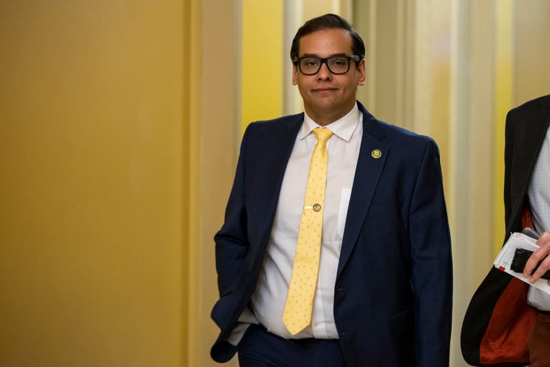 Embattled New York Representative George Santos, a Republican, leaves the U.S. Capitol building following a vote in the House in Washington, D.C., on Jan. 12, 2023.