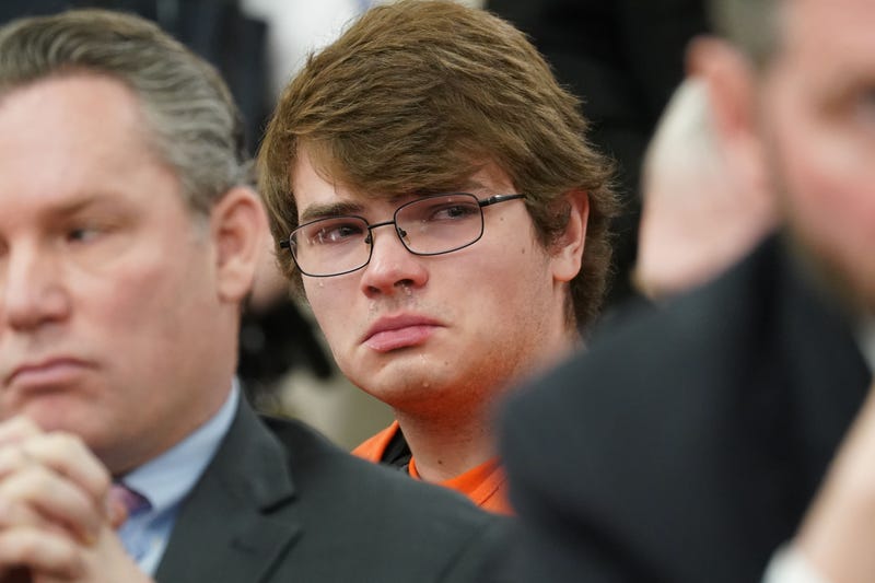 Payton Gendron listens to the impact statements of family members of the victims and survivors in Buffalo on Feb. 15, 2023