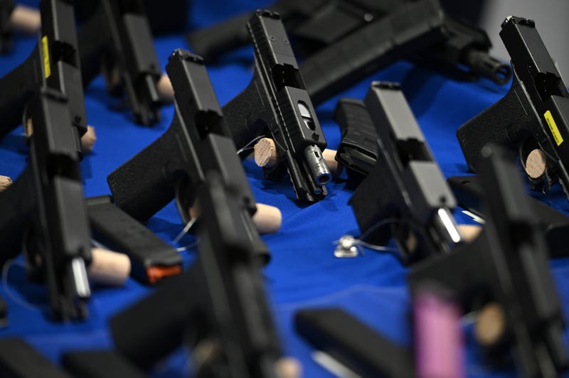 Ghost guns on display