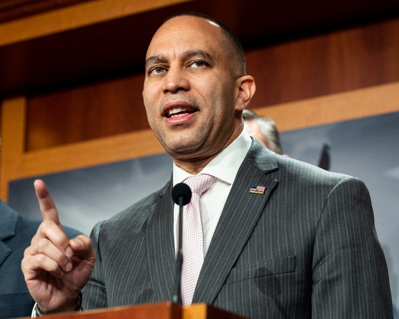 U.S. Rep. Hakeem Jeffries (D-NY) speaks at a news conference on March 23, 2023