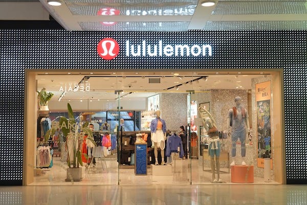 Lululemon store in a shopping mall