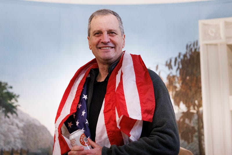 Mark Fogel, who was recently released from prison in Russia, is seen in the Diplomatic Reception Room