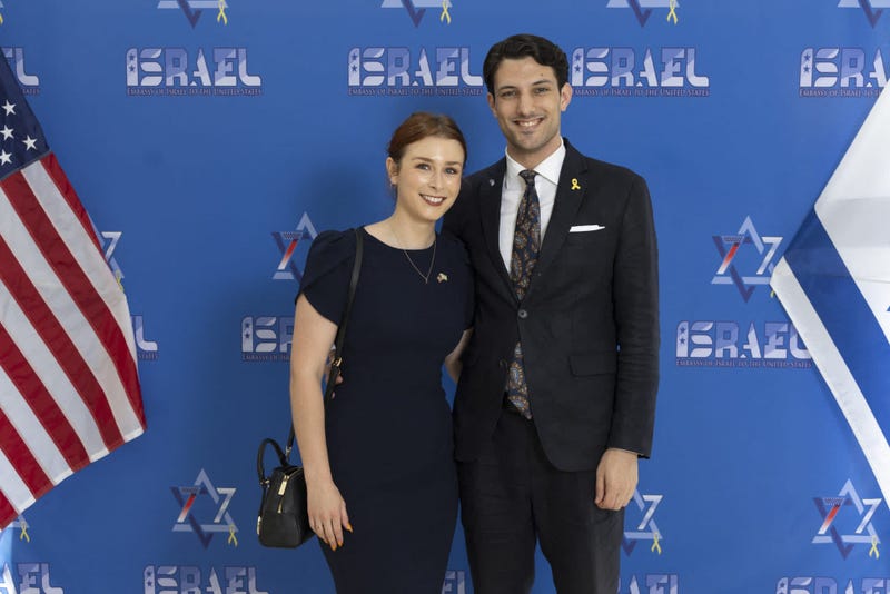 Israel's embassy in the US has posted a photo of the two victims of the shooting, Yaron Lischinsky and Sarah Milgrim, in Washington DC, on May 21, 2025