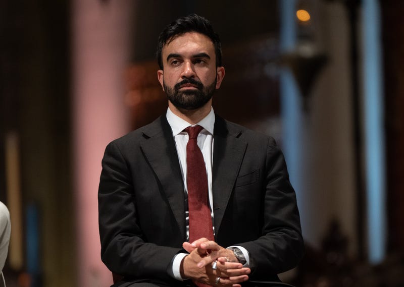 Assemblymember Zohran Mamdani attends the "Mayoral Candidate Forum All Faiths, All Candidates" event at Cathedral of St. John the Divine on June 5, 2025