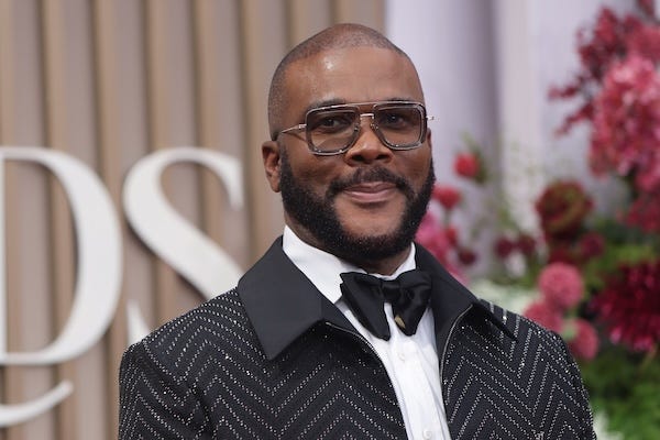 Tyler Perry attends the 2025 BET Awards at Peacock Theater