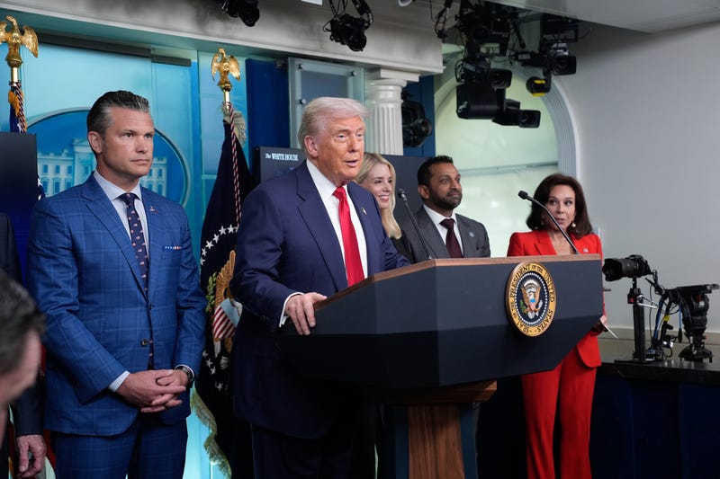 President Donald Trump holds a press conference at the White House in Washington, USA, on August 11, 2025