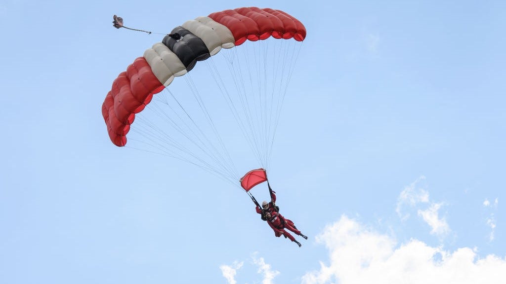 More than 100 skydivers over 60 attempt world record
