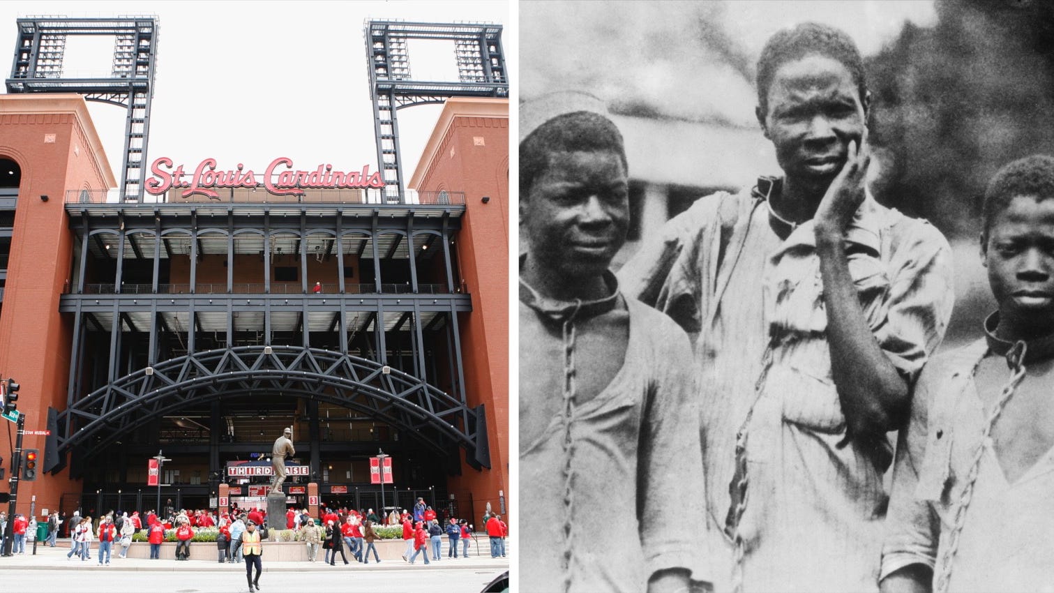 Cardinals asked to erect monument next to Busch Stadium where slaves were kept in pens