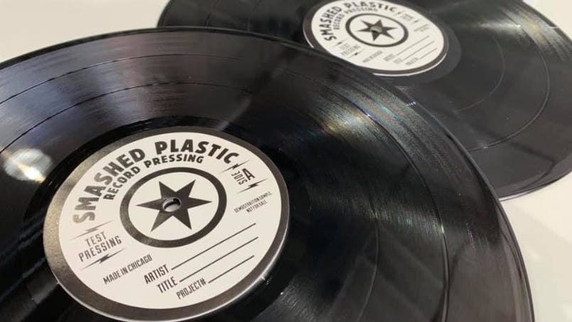 Made In Chicago: Smashed Plastic Record Pressing