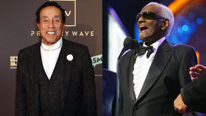 Smokey Robinson and Ray Charles