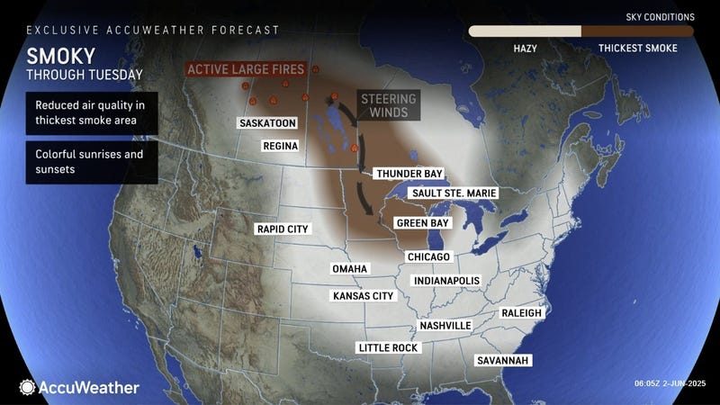 Canadian wildfire smoke