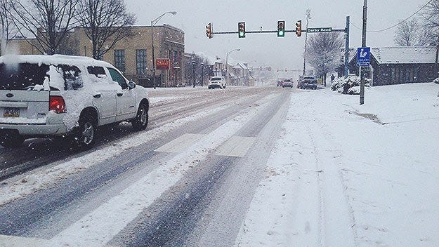 The storm doesn't look too bad in the area, but PennDOT crews are still out in full force.