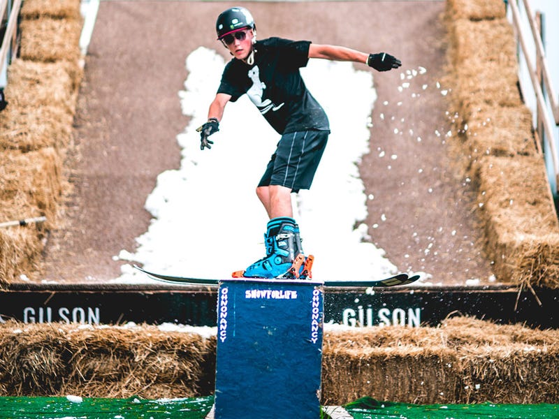 Snowboarding in the summer