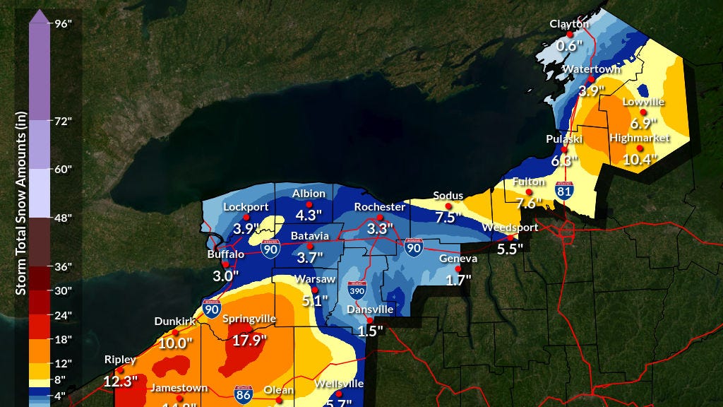 Lake effect snow to establish across Buffalo Metro before moving south of Southtowns for Thanksgiving