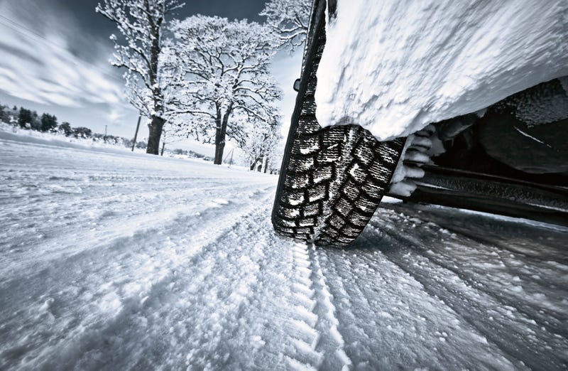 snowy driving