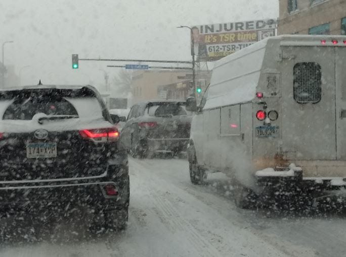 Snow and traffic