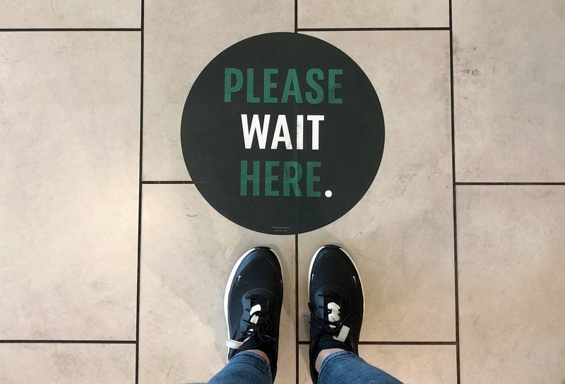 Social distancing sign