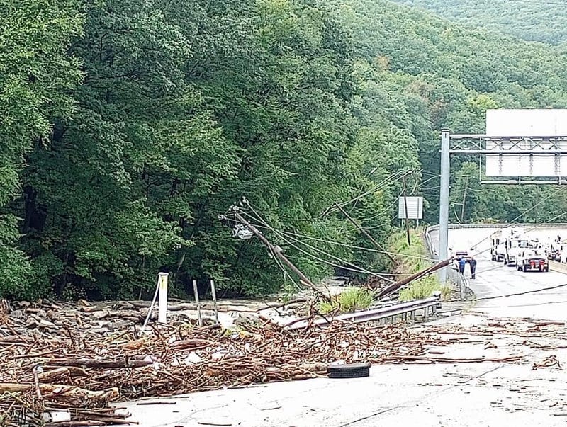 Cleanup continues in the notch area of South Abington Twp