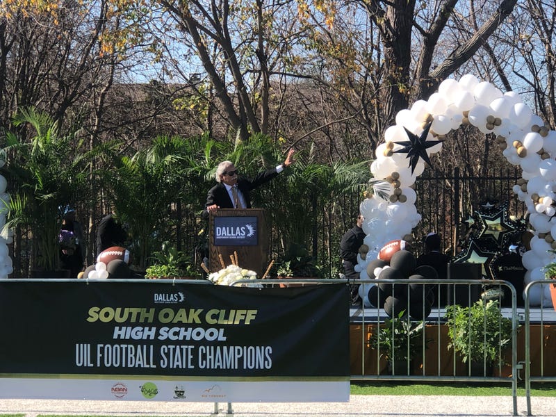 South Oak Cliff High School celebrates Dallas ISD's first football championship since 1958