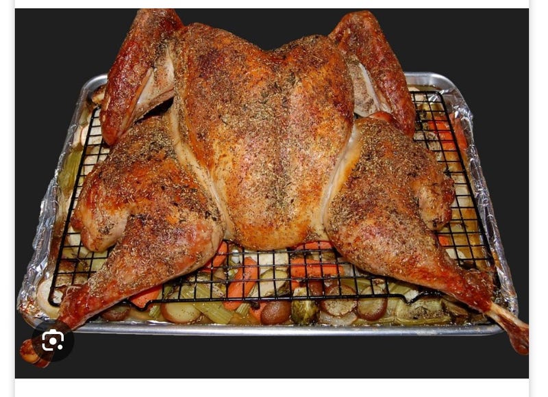 Jen and her Spatchcocked Turkey