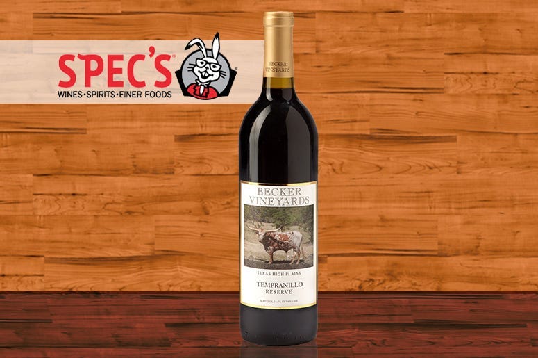 Wine of the Week: Texas Becker Tempranillo