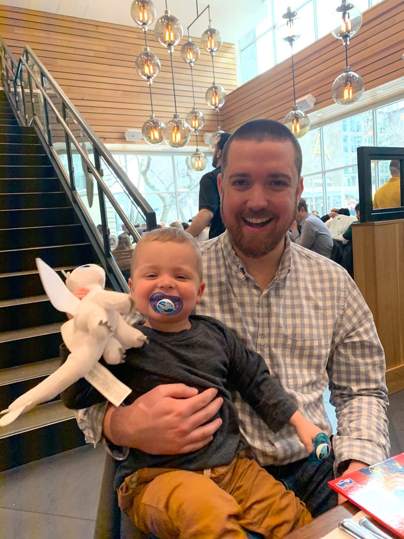 James McCarthy with his donor Spencer Hiestand