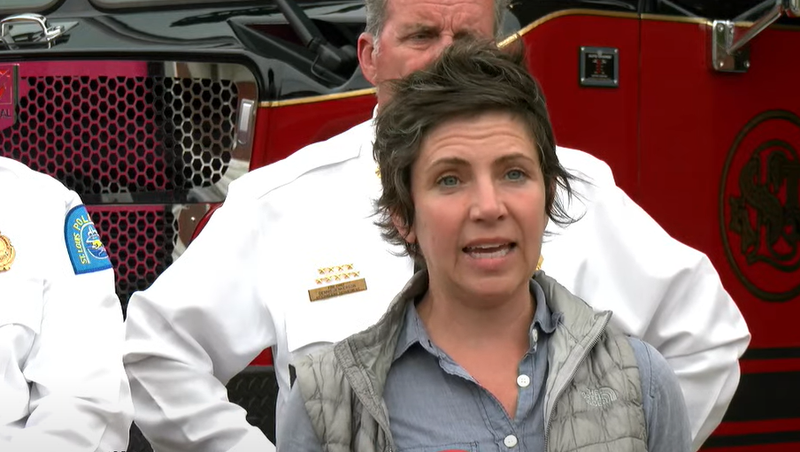Mayor Cara Spencer gives an update on storm response on May 19th 2025