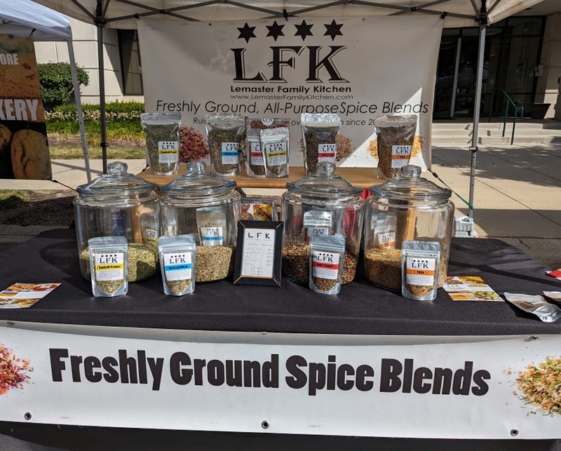 spices on a table