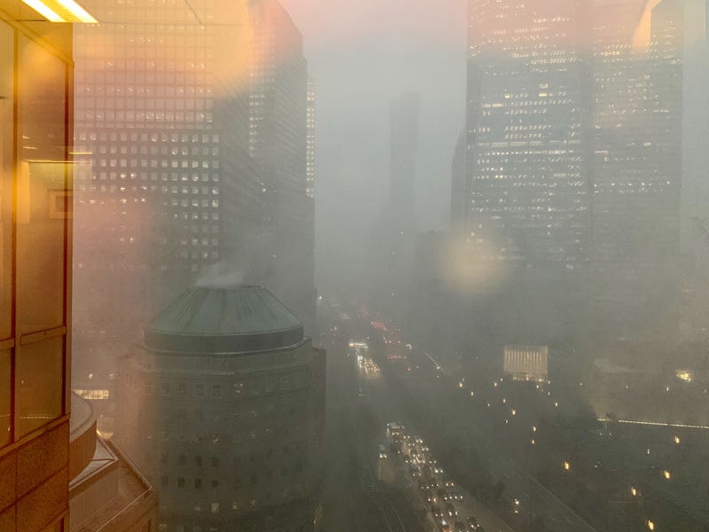 Snow squall in NYC