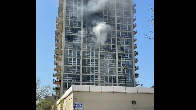 South Shore high-rise that caught fire riddled with previous building violations