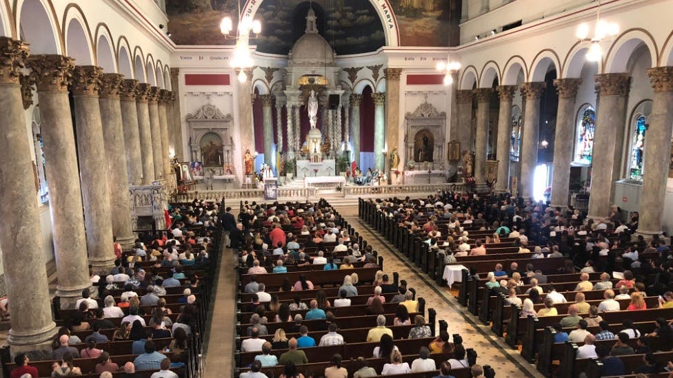 Parishioners Attend Final Mass At St. Adalbert