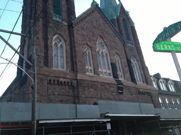 St. Laurentius Parish, built in 1882, was the city's oldest Polish church until the Archdiocese deconsecrated it in 2014 and sold it to developers. 