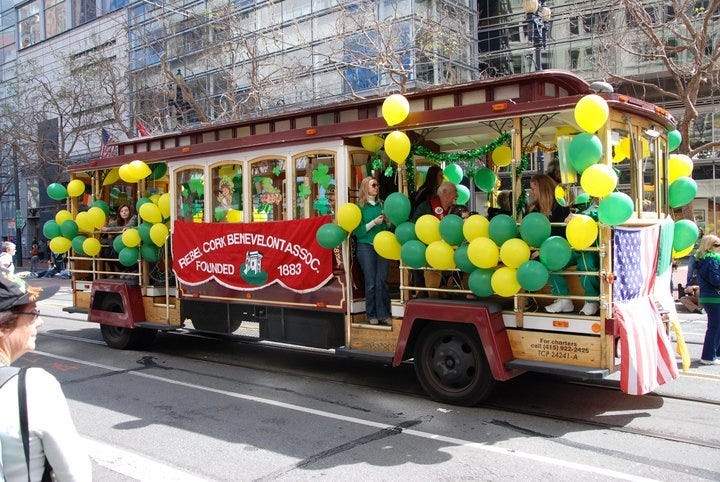 St. Patrick's Day festivities in San Francisco. 