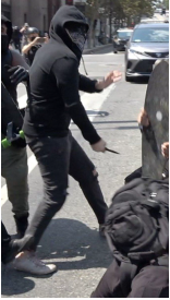 The LAPD is asking for the public's help identifying the alleged stabber. 