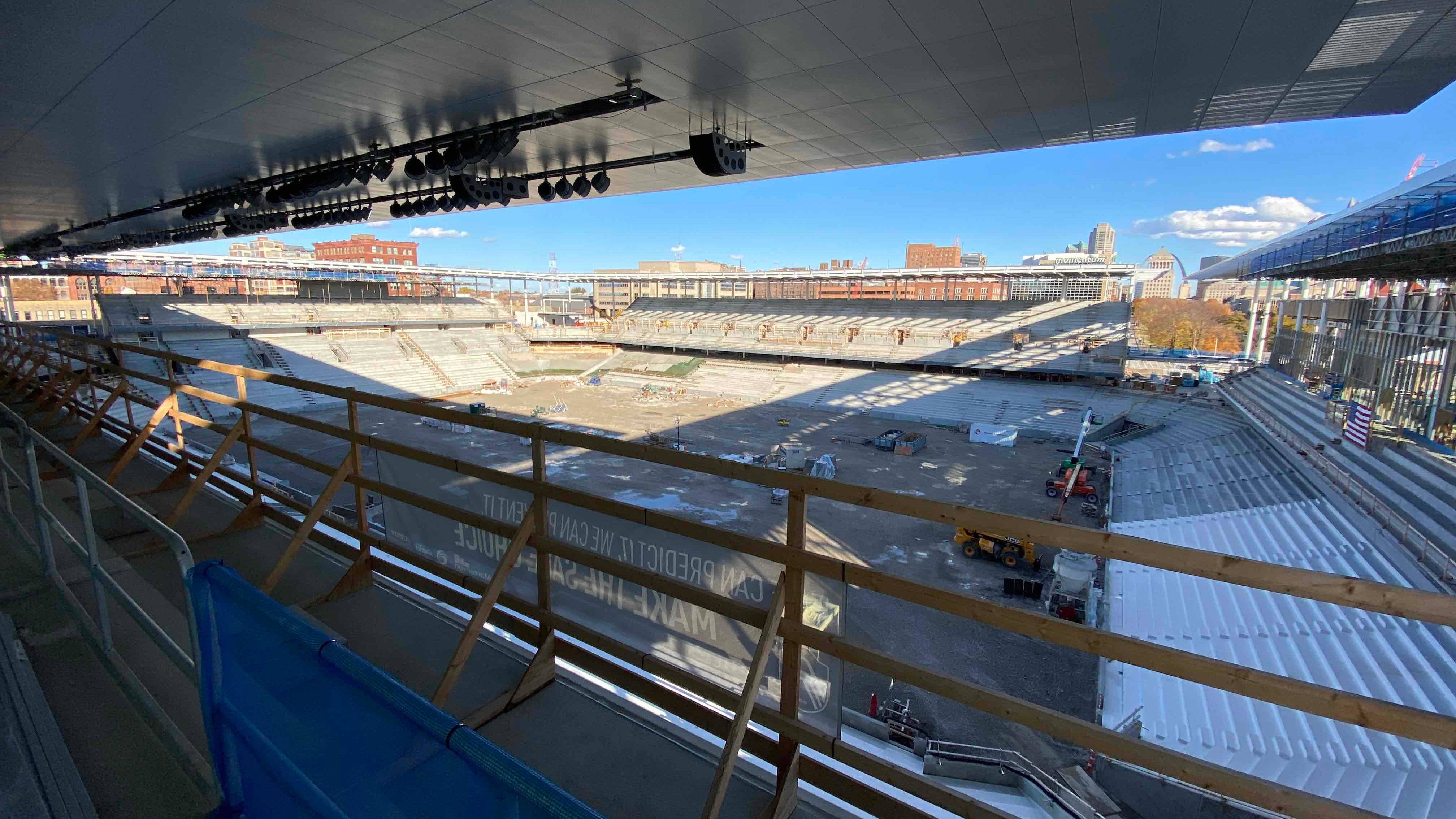 PHOTOS: New views inside St. Louis CITY stadium construction