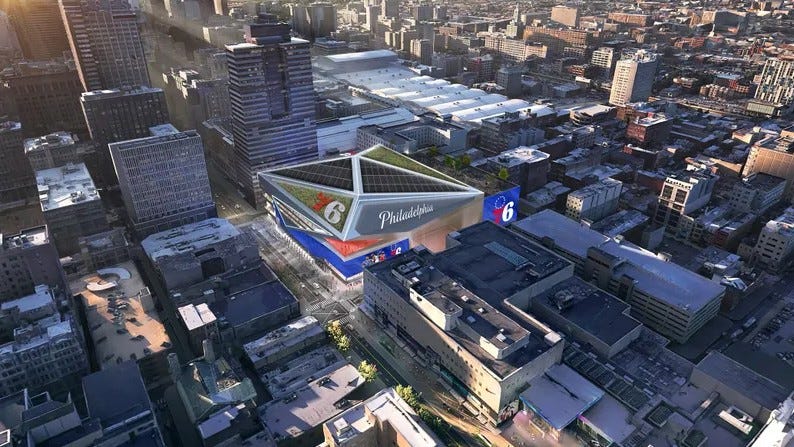 76ers announce plan to build $1.3B arena in Center City