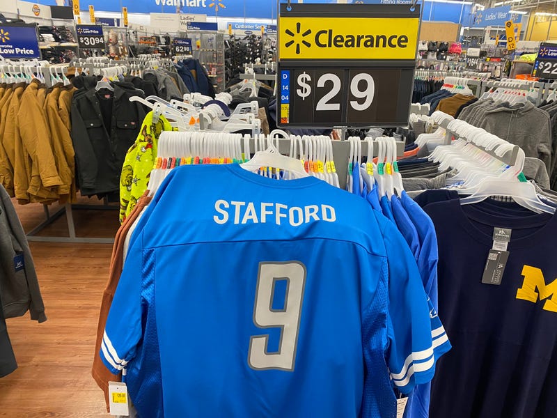 Matthew Stafford jerseys are on clearance