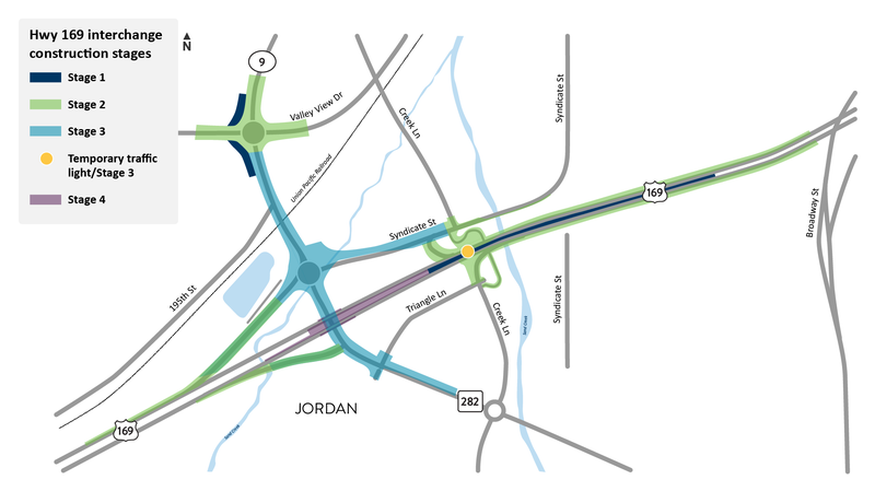 The project map and timeline from MnDOT.