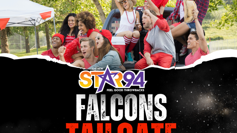 Rise Up with STAR 94's Kevin & Taylor at our Falcons Tailgate