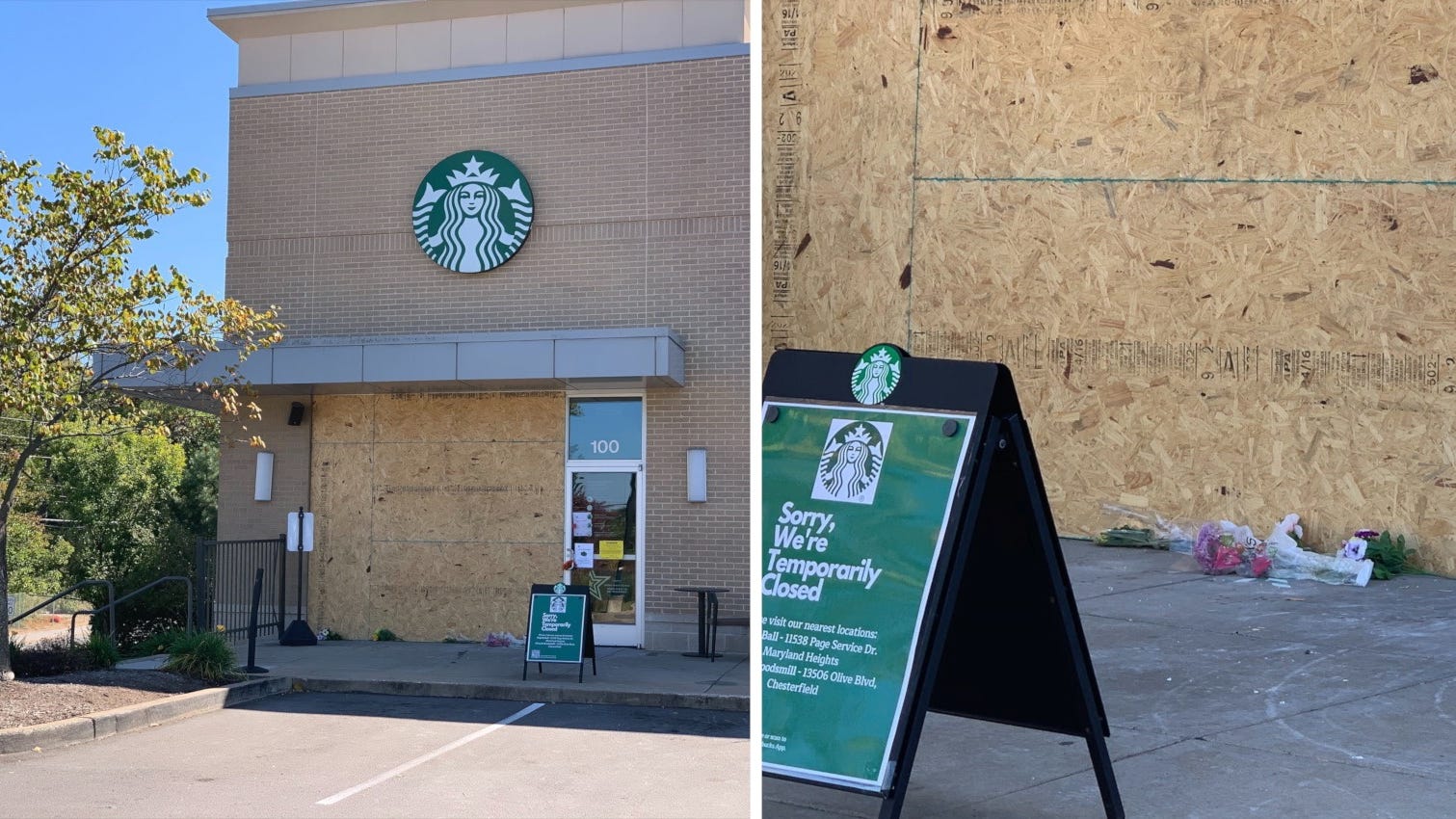 PHOTOS: Woman inside St. Louis Starbucks killed after SUV drives through window