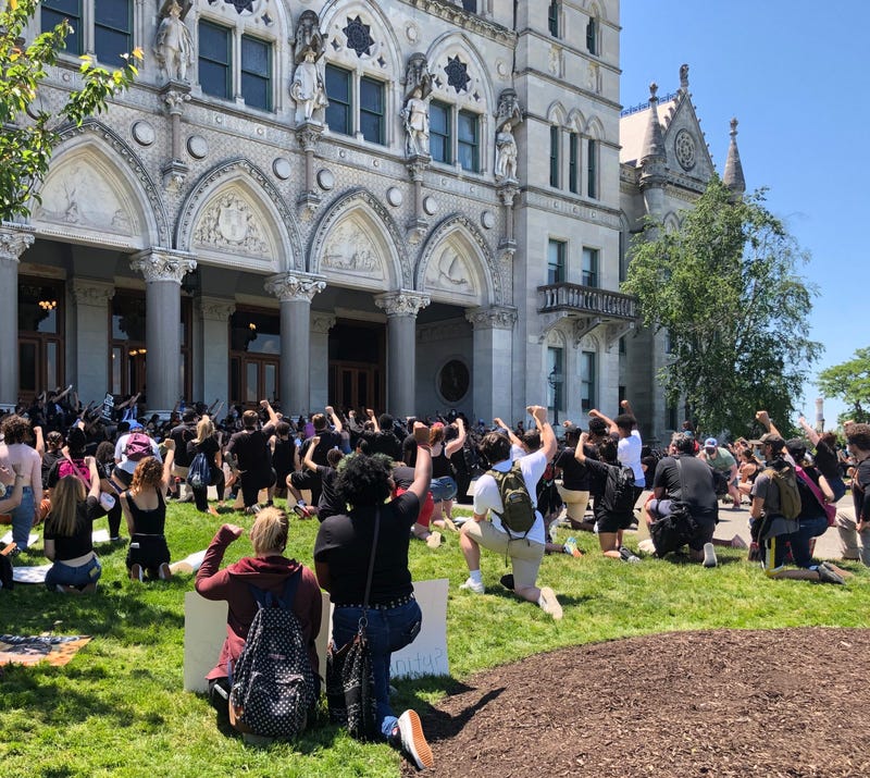 CCSU Students Protest Against Racially Motivated Police Violence, CT State Capitol, 6/4/20