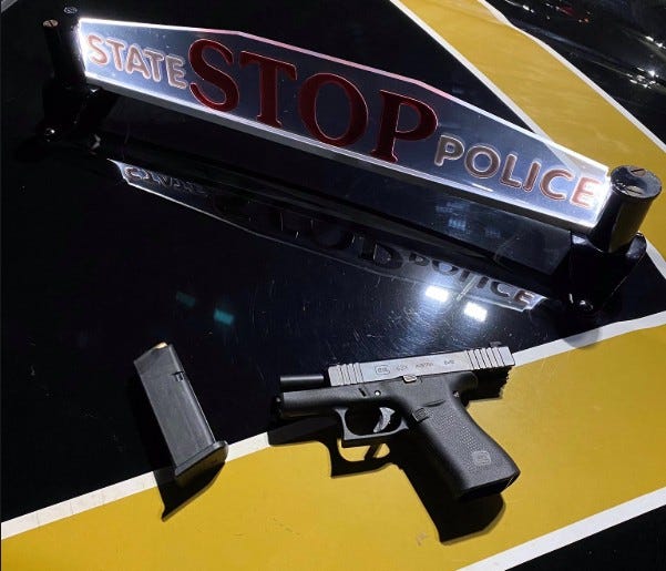State Police bust unlicensed driver with unregistered gun 