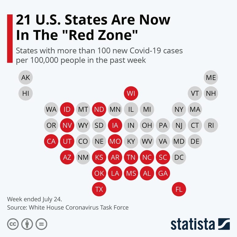 21 U.S. States Are Now In The